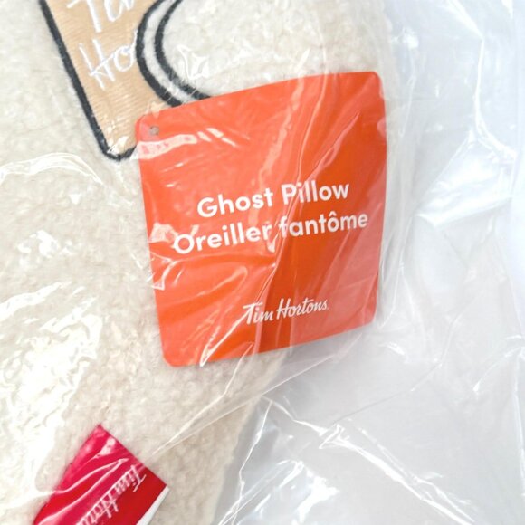 Tim Hortons Ghost Pillow Coffee Shop Canada Halloween NEW Sealed 2024 - Picture 7 of 8